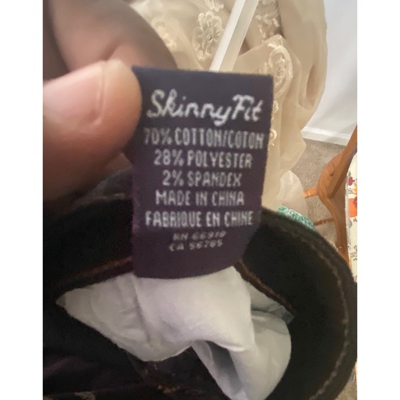 Phat Farm Mens Skinny Fit Dark Wash Stretch Jeans 36W x 30L - Picture 6 of 7